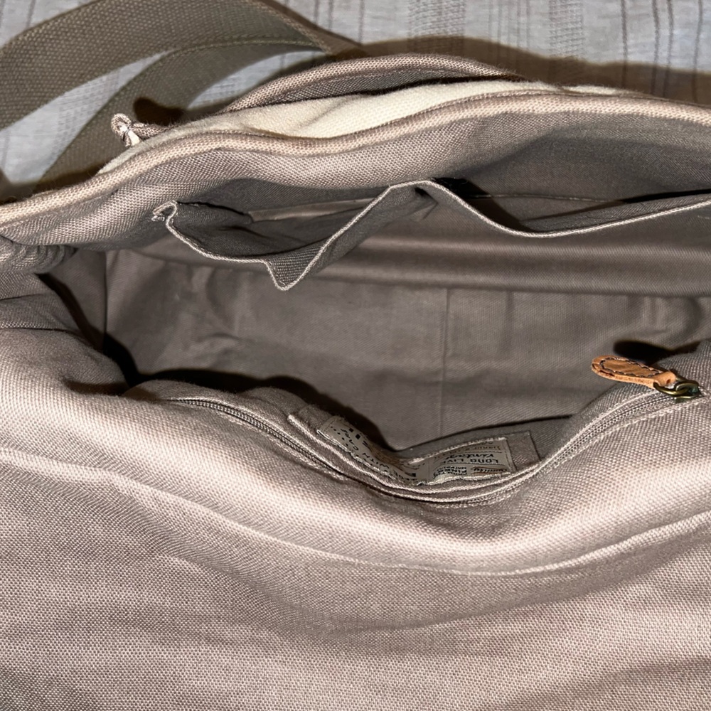 Fossil Vintage Canvas & Leather Messenger Crossbody Bag Shoulder/Crossbody Bag - Picture 8 of 11
